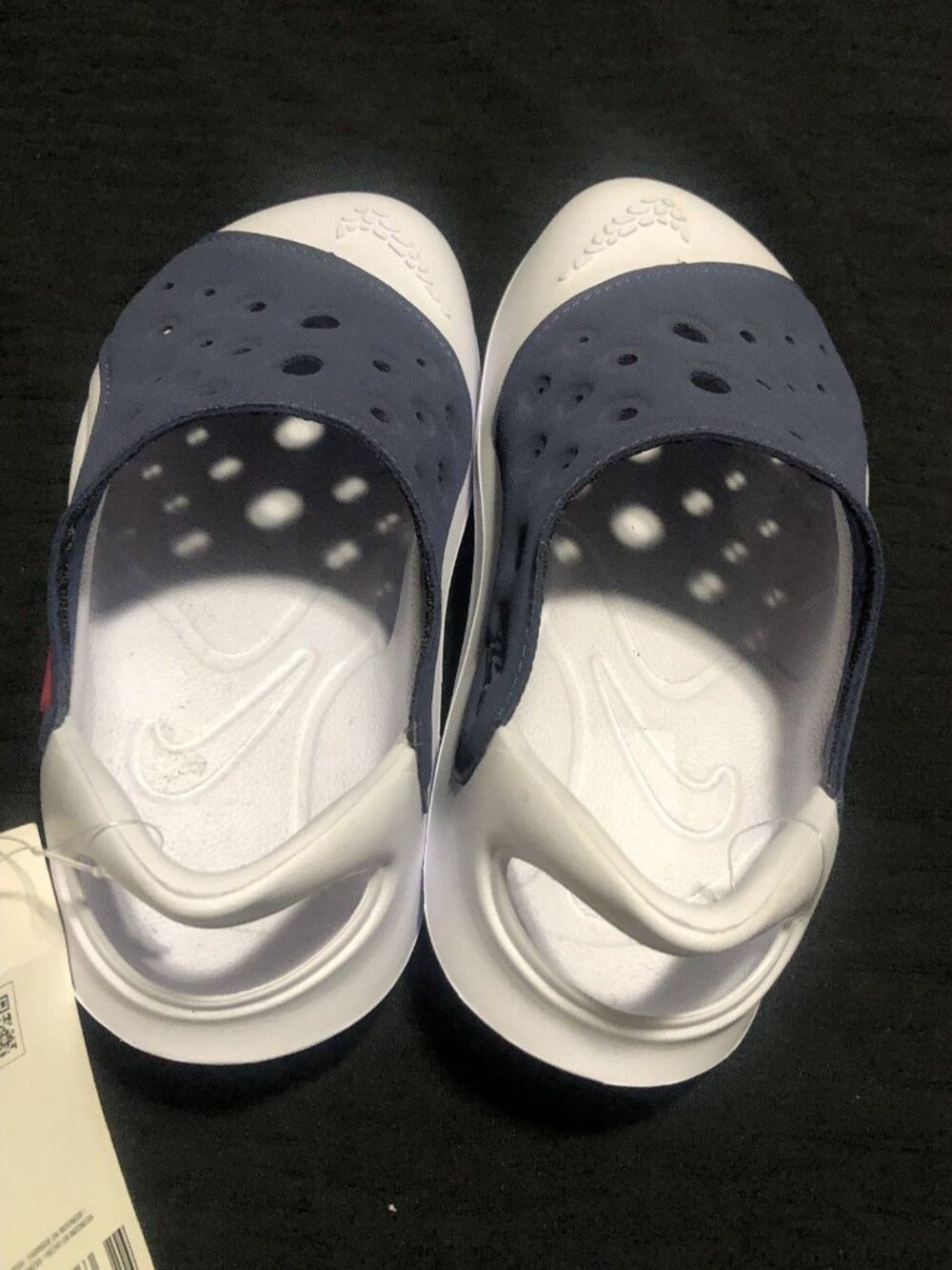 Nike Sandal Kids Aquaswoosh Unisex (Boys Or Girl) Blue Beyond And White Size 12 - Picture 3 of 5